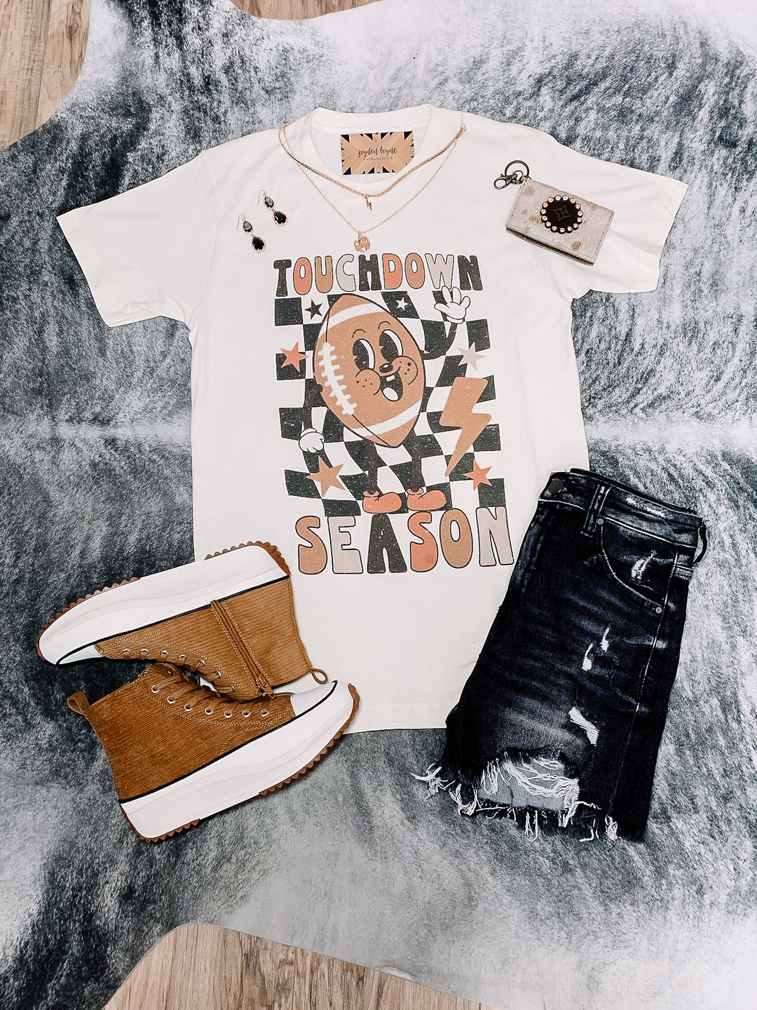 Retro touchdown season tee