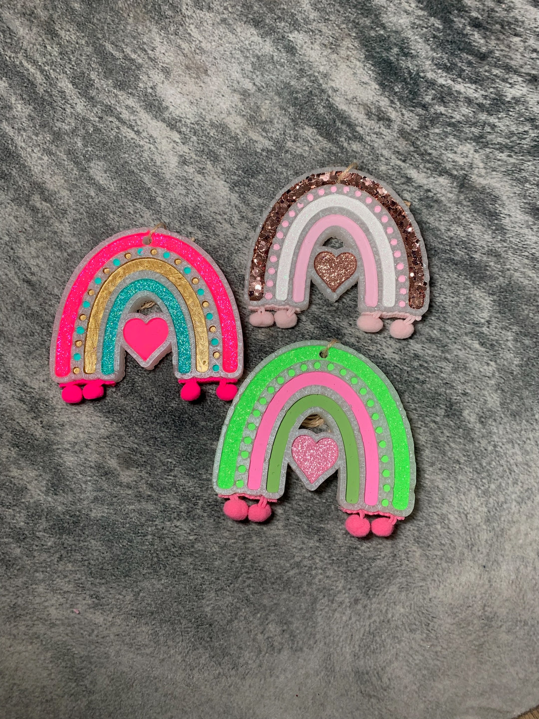 'Leather' Boho Rainbow Freshie