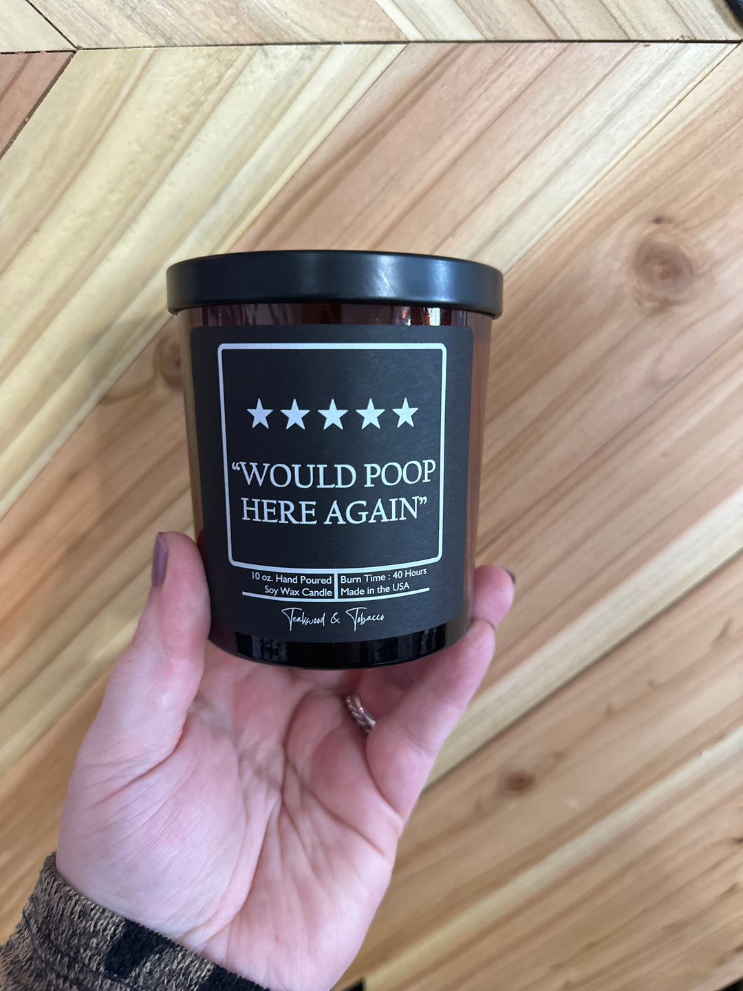 Funny Bathroom Candle - Pick Scent - Soy Wax Candles