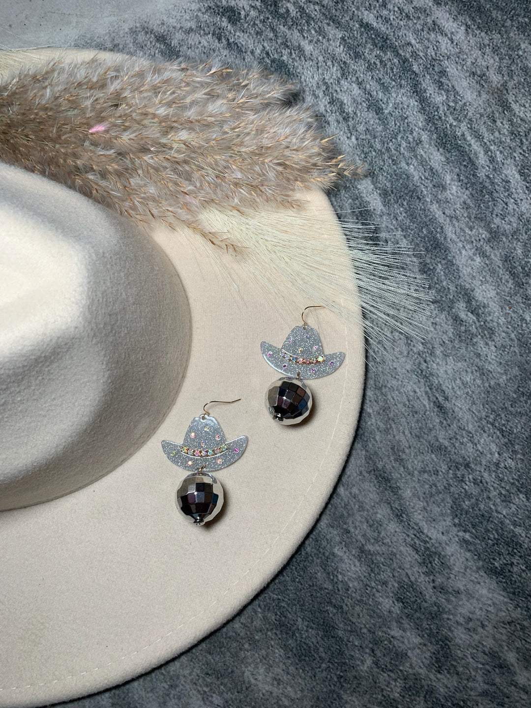 Disco Ball Cowgirl Dangle Earring