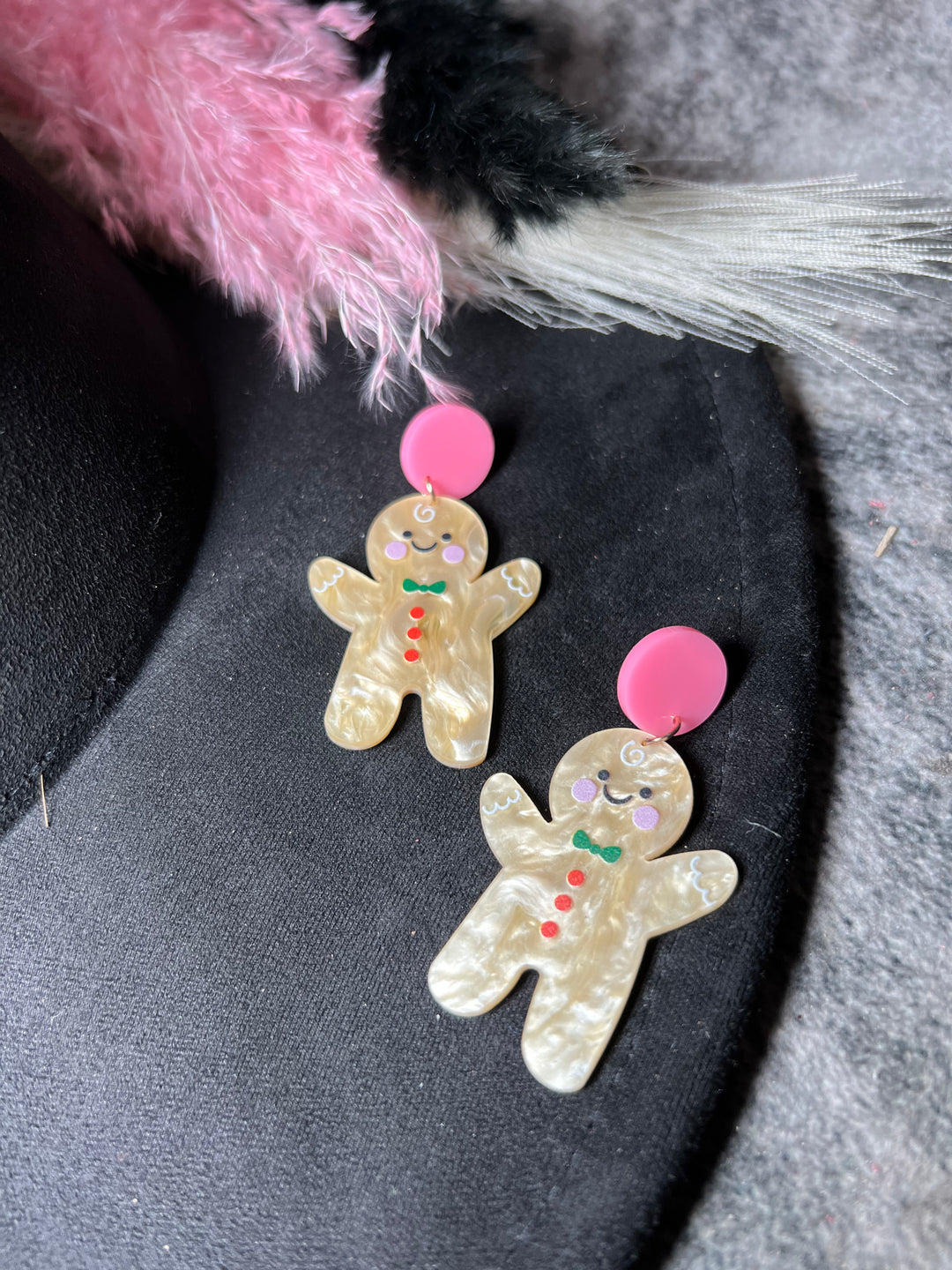 Gingerbread Man Earring