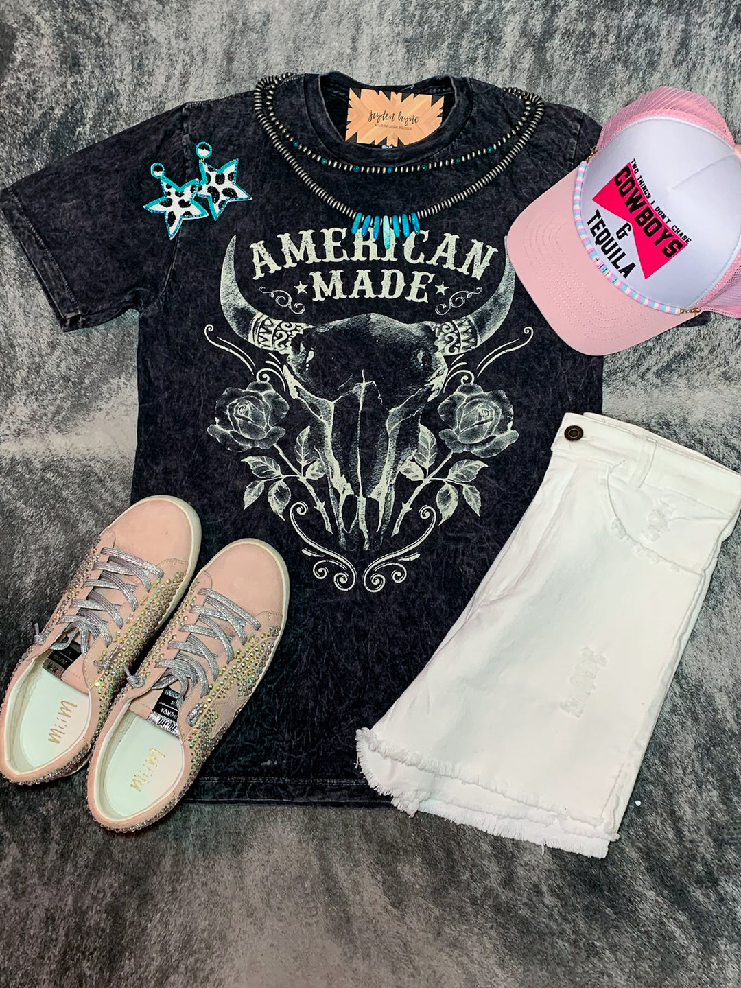 Black American Made Mineral Wash Tee