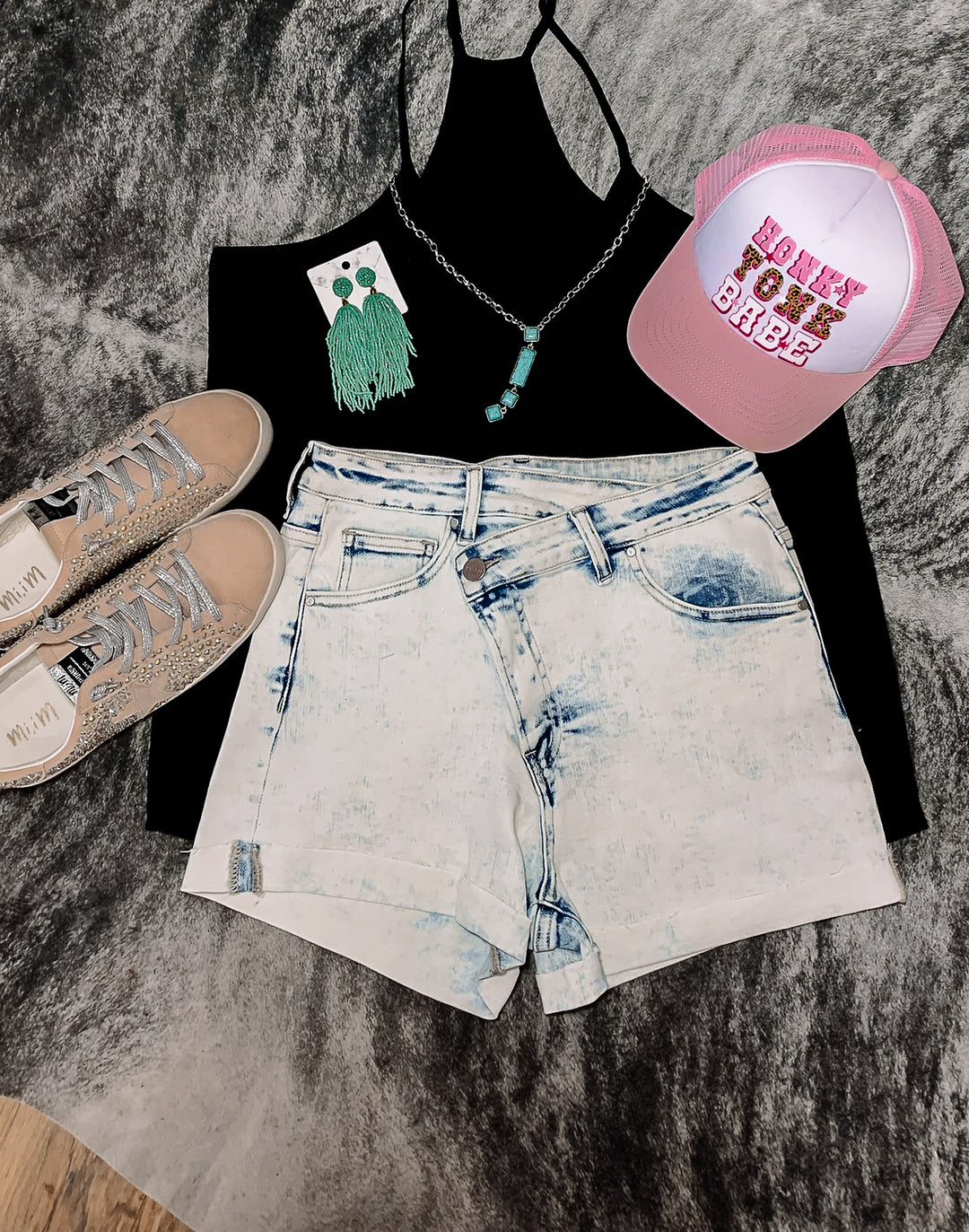 Allie High Rise Crossbody Shorts