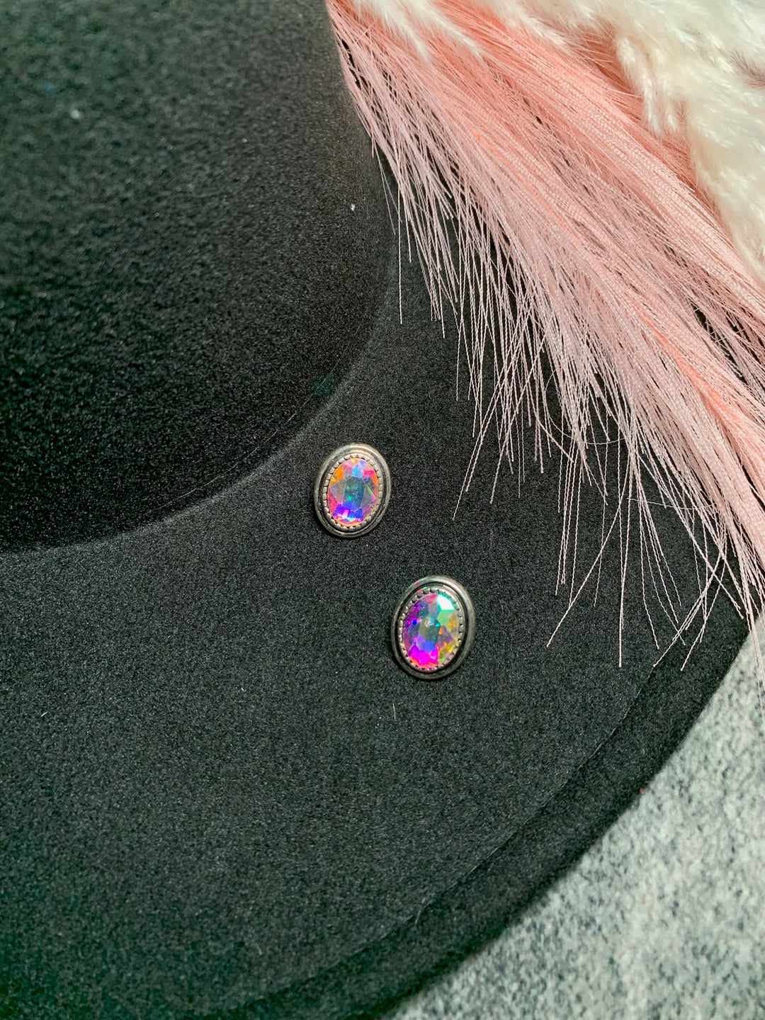 Silver Rhinestone Studs