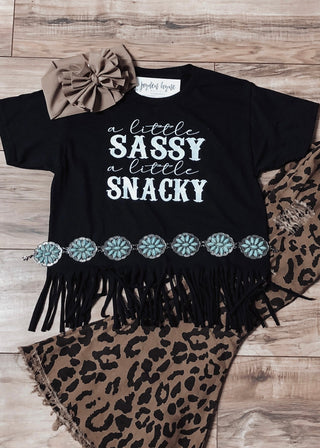 Kid’s Sassy & Snacky tee - Jayden Layne