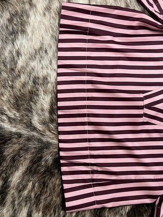 V-Neck Stripe Top Short Sleeve