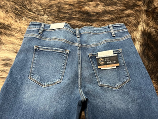 Ava Curvy High Rise Straight Leg Denim Jean