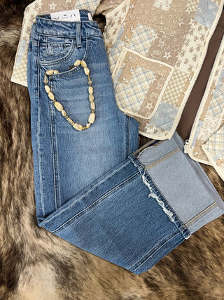 Patchwork Quilted Zip-Up Jacket