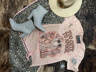 Pink Spooky Blingy Rhinestone Graphic Tee