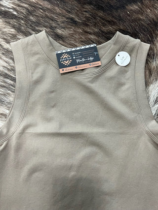 Solid Seamless Crop Tank Top