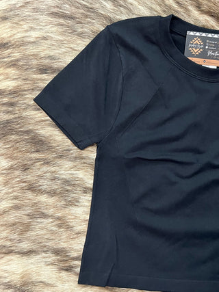 Crew neck performance seamless top