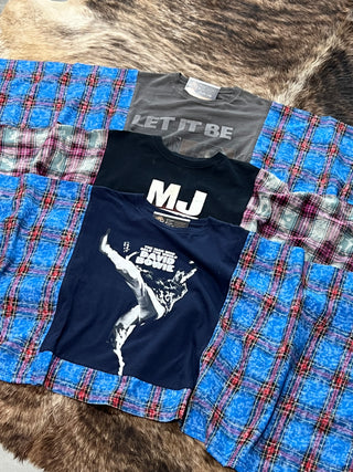 Plaid Banded Pullover