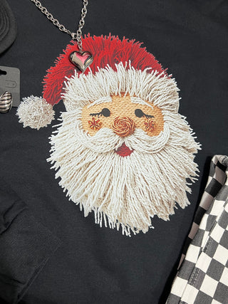 Yarn Stitched Santa Tee