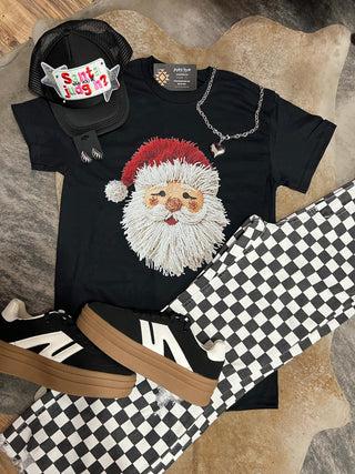 Yarn Stitched Santa Tee