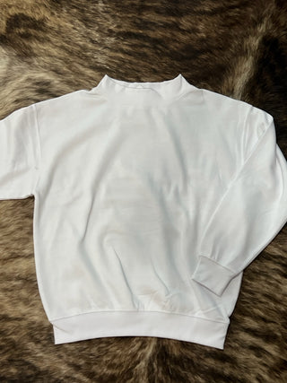 Solid Colored Mock Neck Pullovers