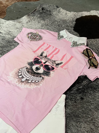 Feral Racoon Boujee Tee