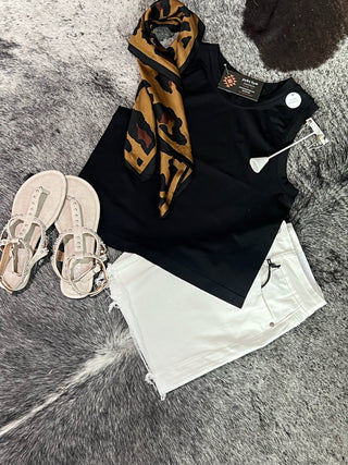 Solid Seamless Crop Tank Top