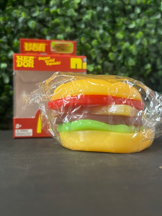 NeeDoh Nice Cube Cheeseburger Super Solid Squish Toy