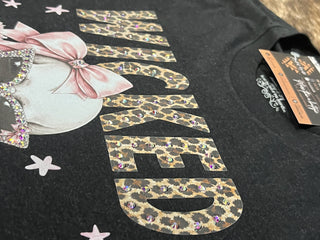 Wicked Skeleton Blingy Rhinestone Graphic Tee