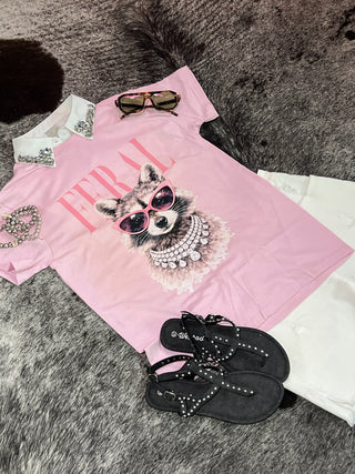 Feral Racoon Boujee Tee