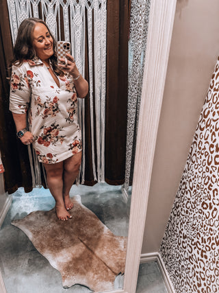 Brielle Floral Collared Dress
