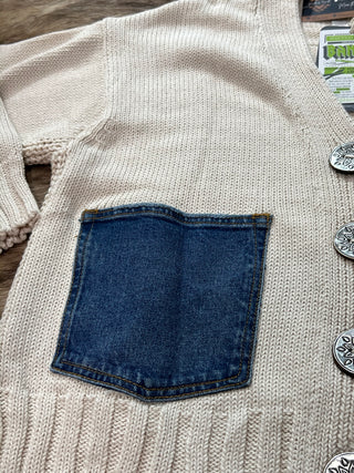 Rockstar Cardigan in Cream