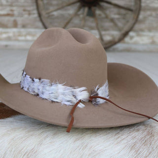 Gray and silver western feather hat band Boyd, photo 4