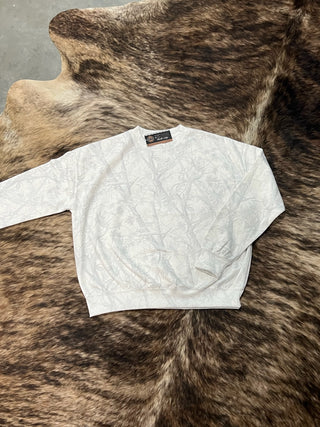 White Camo Crew Neck Sweatshirt