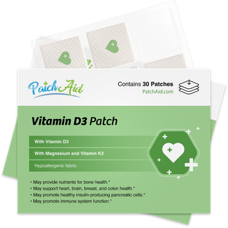 Vitamin D3 with K2 Patch - Bone, Heart & Immune Support