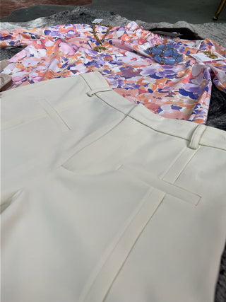 High Waisted Dressy Formal A-Line Shorts