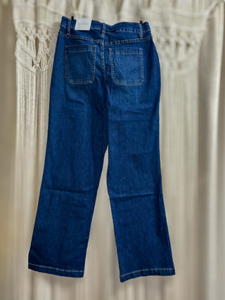 Missy high-rise wide leg jean