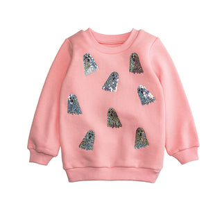 Sparkle Ghost Sweatshirt by Mud Pie
