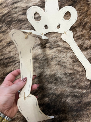 Girl Skeleton Door Hanger
