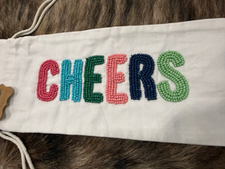 Cheers Beaded Wine Bag