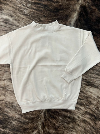 Solid Colored Mock Neck Pullovers