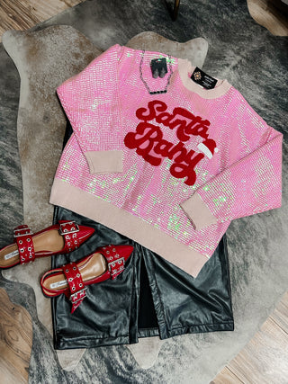Santa Baby Sequin Sweatshirt
