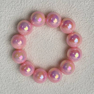 Colorful Holographic Beaded Bracelet