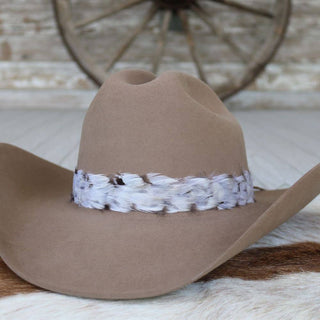 Gray and silver western feather hat band Boyd, photo 2