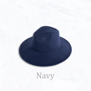 Suede Large Eaves Peach Top Fedora Hat