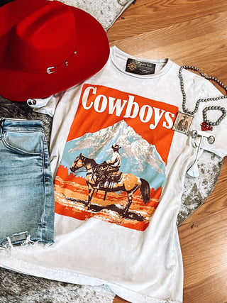 Cowboys Mineral Wash Graphic Tee