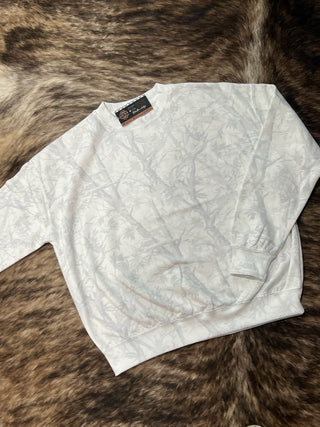 White Camo Crew Neck Sweatshirt