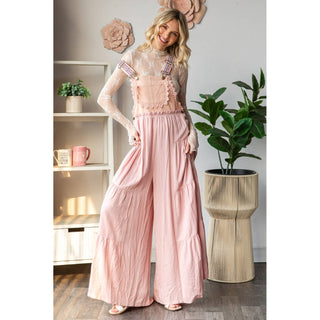 Pink Boho Overalls