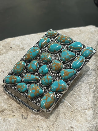Turquoise Stone Belt Buckle