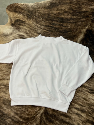 Solid Colored Mock Neck Pullovers