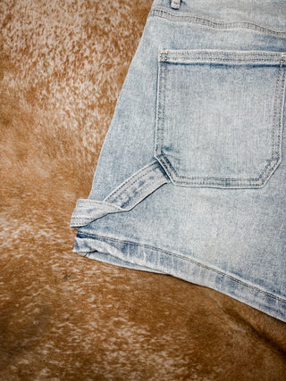 Risen light wash non distressed shorts