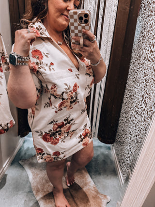 Brielle Floral Collared Dress