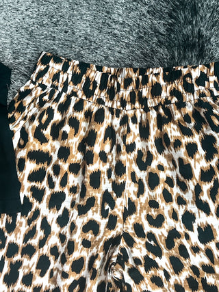 Leopard Wide Leg Pants
