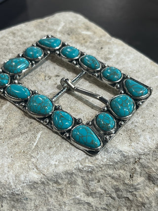 Turquoise Stone Belt Buckle