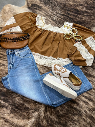 High rise crop wide leg jeans, photo 2