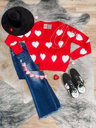 Heart sweater top